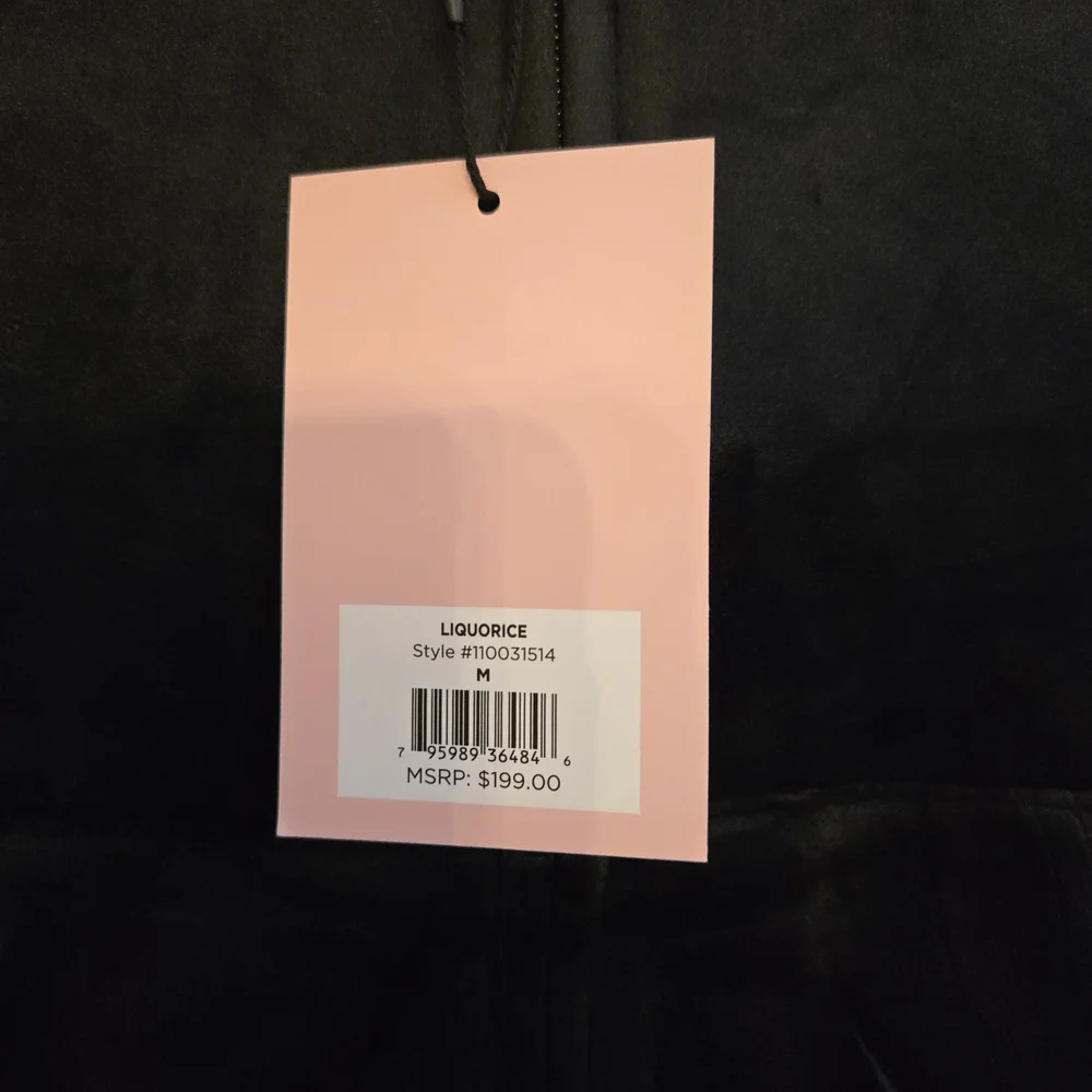 Juicy Couture Black Velour Set with Rhinestones - Picture 6 of 6
